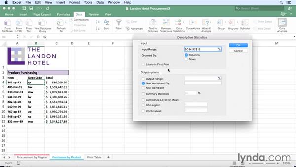 regression for mac excel 2011